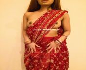 Saree of a Devi & boobs of a Sexy Veshya 😈🍒 from bong girl sampurna with huge boobs and sexy saree mp4